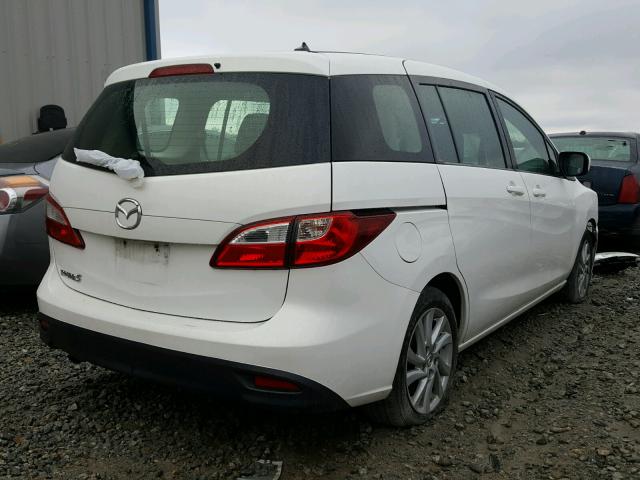 JM1CW2BL7C0106299 - 2012 MAZDA 5 WHITE photo 4