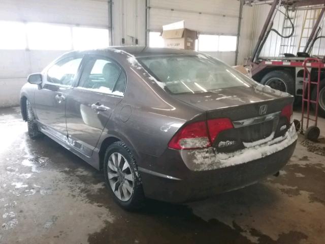 2HGFA1F96AH563118 - 2010 HONDA CIVIC EXL GRAY photo 3