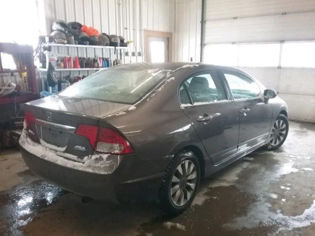 2HGFA1F96AH563118 - 2010 HONDA CIVIC EXL GRAY photo 4