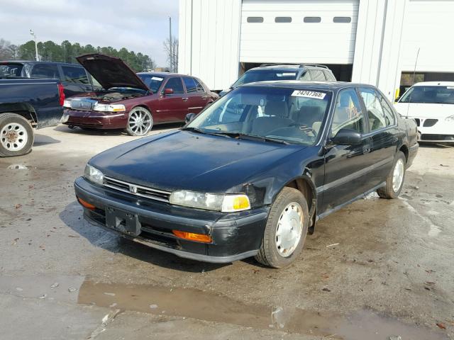 1HGCB7672NA220795 - 1992 HONDA ACCORD EX BLACK photo 2