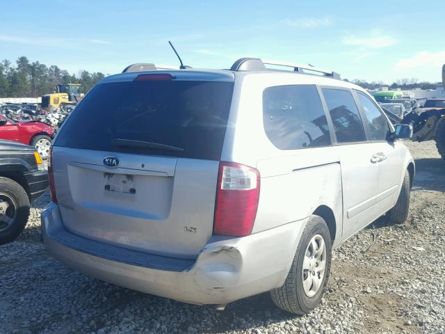 KNDMB233496279492 - 2009 KIA SEDONA EX SILVER photo 4