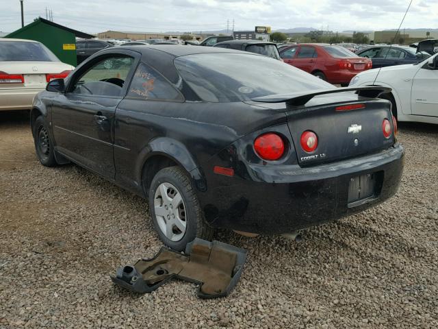 1G1AK15F167674135 - 2006 CHEVROLET COBALT LS BLACK photo 3