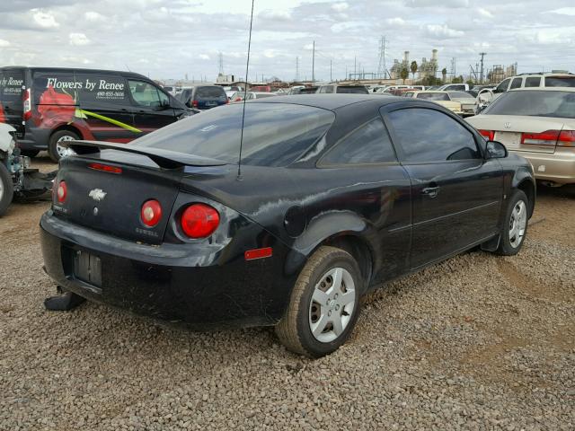 1G1AK15F167674135 - 2006 CHEVROLET COBALT LS BLACK photo 4