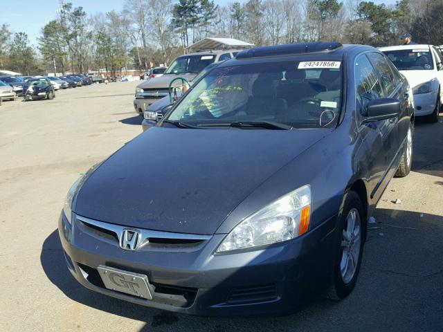 1HGCM56836A172135 - 2006 HONDA ACCORD EX GRAY photo 2