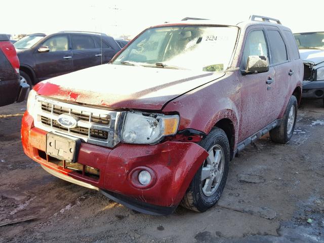 1FMCU9DG2AKC07472 - 2010 FORD ESCAPE XLT RED photo 2