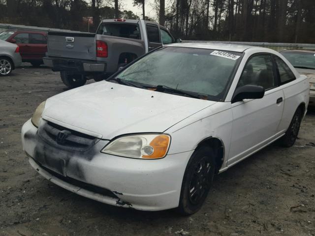 1HGEM22571L094152 - 2001 HONDA CIVIC LX WHITE photo 2