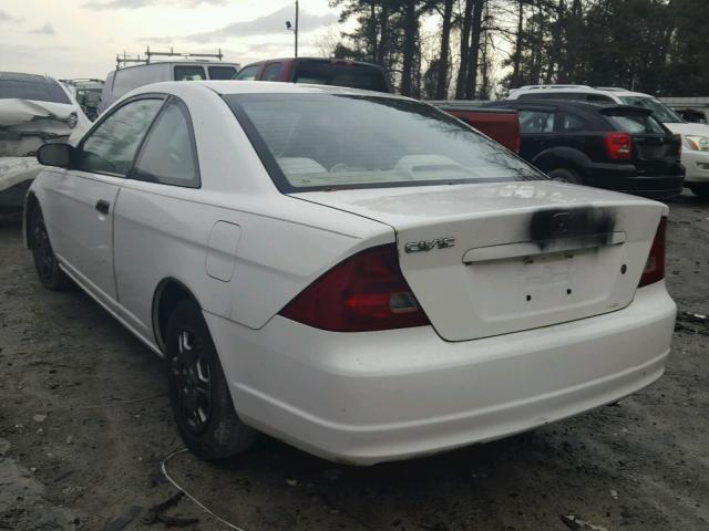 1HGEM22571L094152 - 2001 HONDA CIVIC LX WHITE photo 3