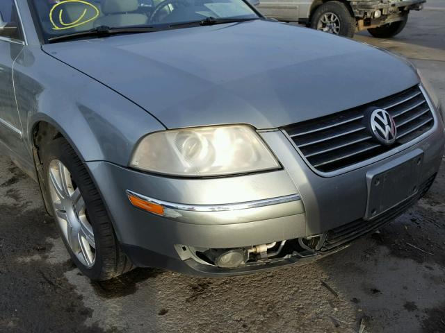 WVWDD63B35E153469 - 2005 VOLKSWAGEN PASSAT GLS SILVER photo 9