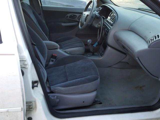 1FALP6535TK195073 - 1996 FORD CONTOUR GL WHITE photo 5