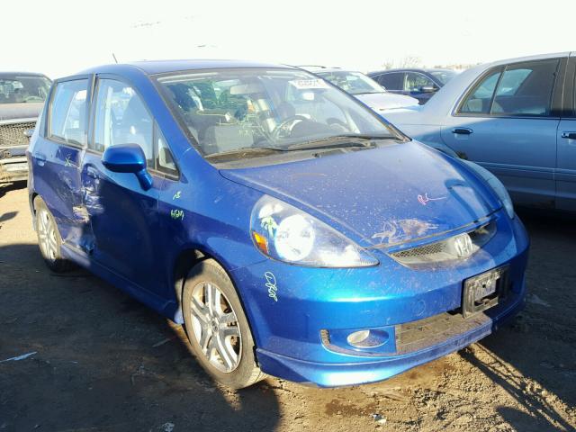 JHMGD37678S062461 - 2008 HONDA FIT SPORT BLUE photo 1