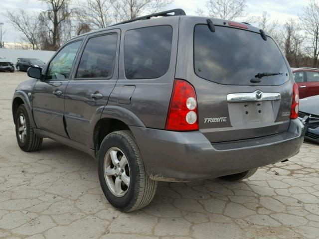 4F2YZ04176KM24106 - 2006 MAZDA TRIBUTE S SILVER photo 3