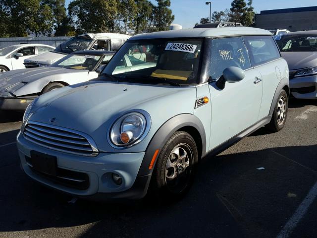 WMWZF3C58ET492925 - 2014 MINI COOPER CLU BLUE photo 2