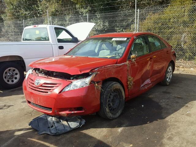 4T1BE46K68U257836 - 2008 TOYOTA CAMRY CE RED photo 2