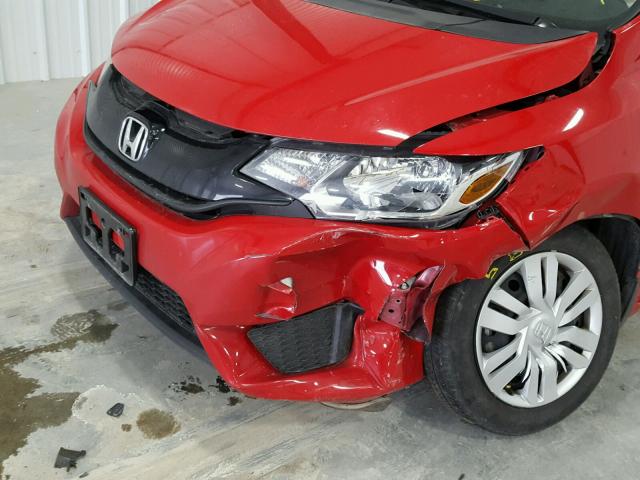 JHMGK5H55GX032688 - 2016 HONDA FIT LX أحمر صورة 9