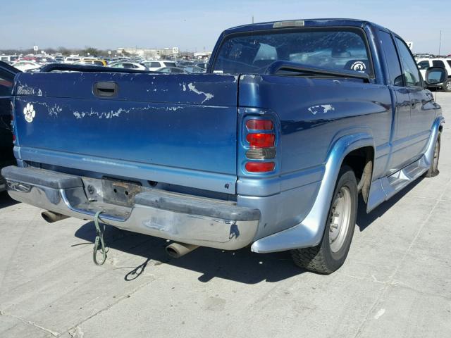 3B7HC13Y21G221890 - 2001 DODGE RAM 1500 BLUE photo 4