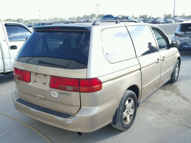 2HKRL18611H605887 - 2001 HONDA ODYSSEY EX GOLD photo 4