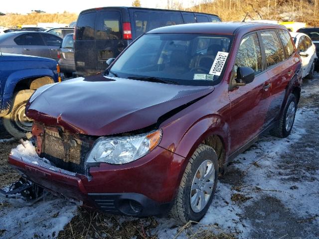 JF2SH61669H774728 - 2009 SUBARU FORESTER 2 BURGUNDY photo 1