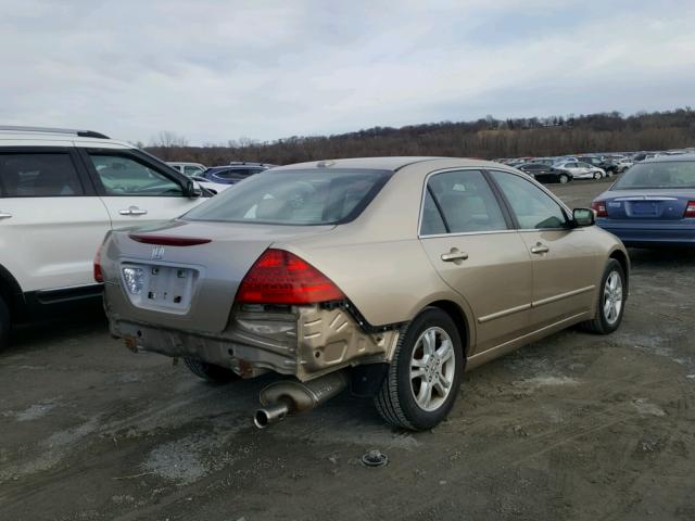 1HGCM56866A002156 - 2006 HONDA ACCORD EX BEIGE photo 4