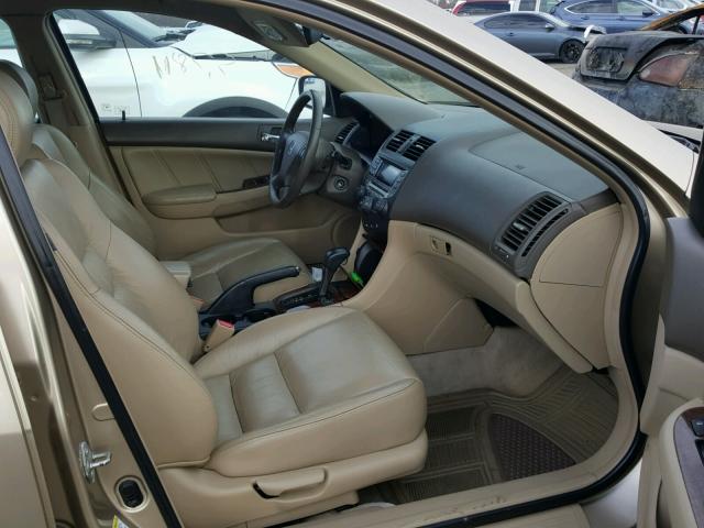 1HGCM56866A002156 - 2006 HONDA ACCORD EX BEIGE photo 5