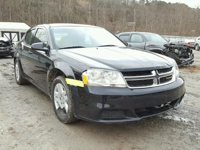 1C3CDZAB4CN331536 - 2012 DODGE AVENGER SE BLACK photo 1