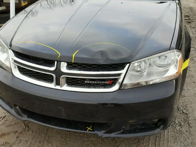 1C3CDZAB4CN331536 - 2012 DODGE AVENGER SE BLACK photo 9