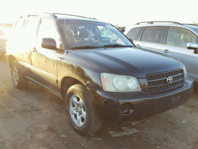 JTEGF21A920049020 - 2002 TOYOTA HIGHLANDER BLACK photo 1