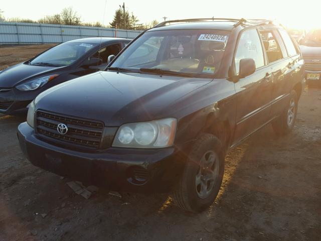 JTEGF21A920049020 - 2002 TOYOTA HIGHLANDER BLACK photo 2