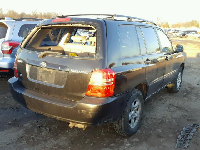 JTEGF21A920049020 - 2002 TOYOTA HIGHLANDER BLACK photo 4