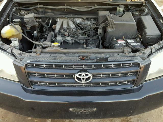 JTEGF21A920049020 - 2002 TOYOTA HIGHLANDER BLACK photo 7