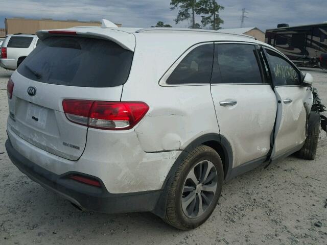 5XYPH4A1XHG275693 - 2017 KIA SORENTO EX WHITE photo 4