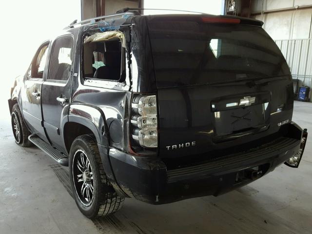 1GNFK13017R347940 - 2007 CHEVROLET TAHOE K150 BLACK photo 3