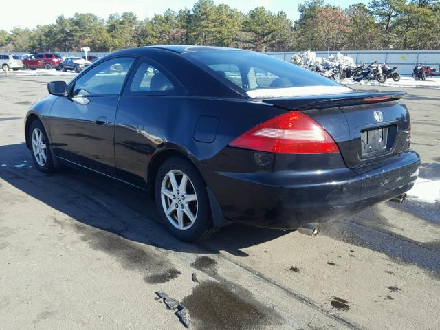 1HGCM82623A035320 - 2003 HONDA ACCORD EX BLACK photo 3