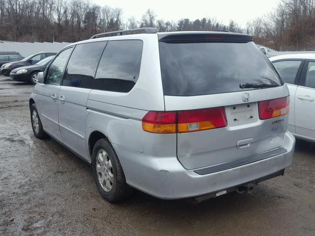 2HKRL18962H549165 - 2002 HONDA ODYSSEY EX SILVER photo 3