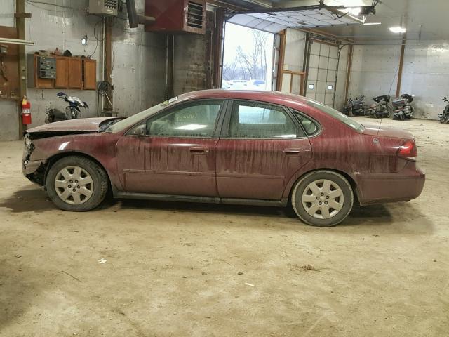 1FAFP53215A127864 - 2005 FORD TAURUS SE MAROON photo 9