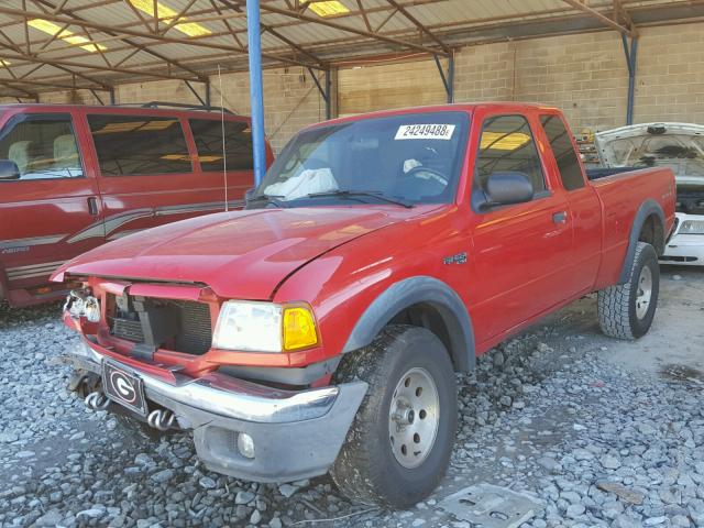 1FTZR45E64PB02666 - 2004 FORD RANGER SUP RED photo 2