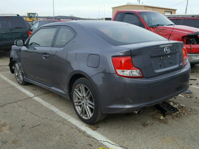 JTKJF5C72D3060173 - 2013 TOYOTA SCION TC GRAY photo 3