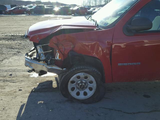 1GTN2TEA6CZ177154 - 2012 GMC SIERRA K15 RED photo 9