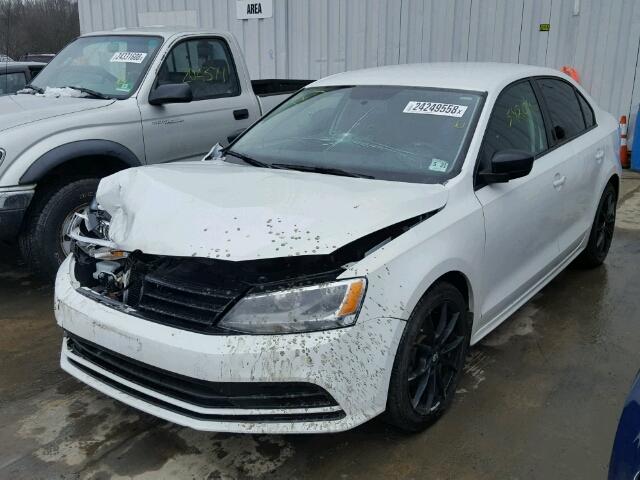 3VW267AJ7GM342508 - 2016 VOLKSWAGEN JETTA S WHITE photo 2