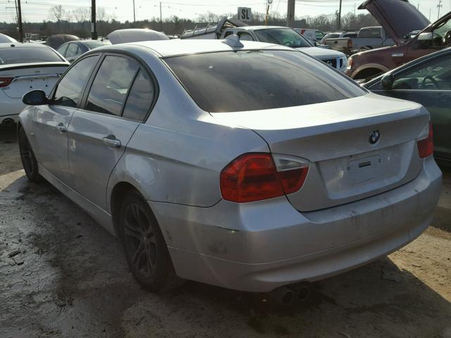 WBAVC93538K036139 - 2008 BMW 328 XI SILVER photo 3