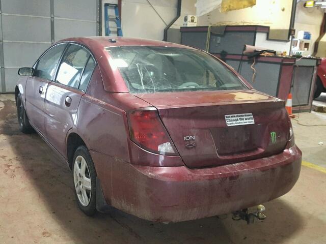 1G8AJ55FX6Z124545 - 2006 SATURN ION LEVEL 栗色 照片 3