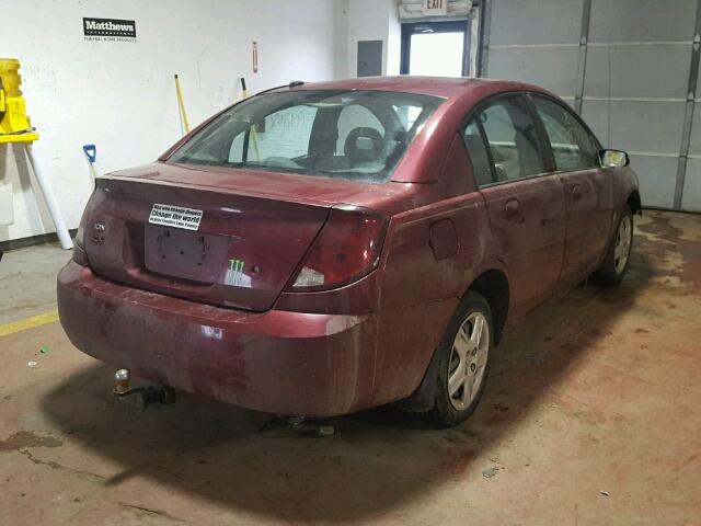 1G8AJ55FX6Z124545 - 2006 SATURN ION LEVEL MAROON photo 4