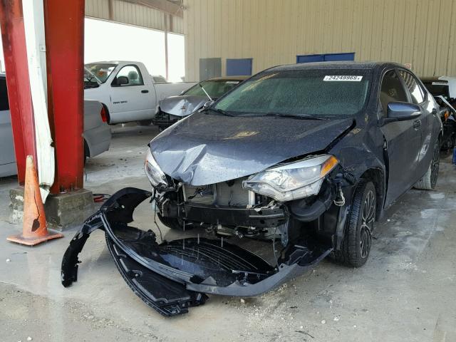 2T1BURHE5EC102036 - 2014 TOYOTA COROLLA L CHARCOAL photo 2