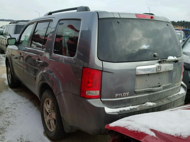 5FNYF48429B043589 - 2009 HONDA PILOT EX GRAY photo 3