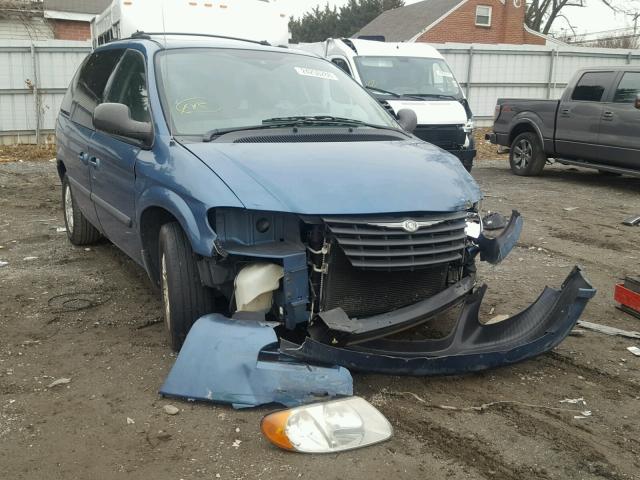 1C4GP45R75B250999 - 2005 CHRYSLER TOWN & COU BLUE photo 1