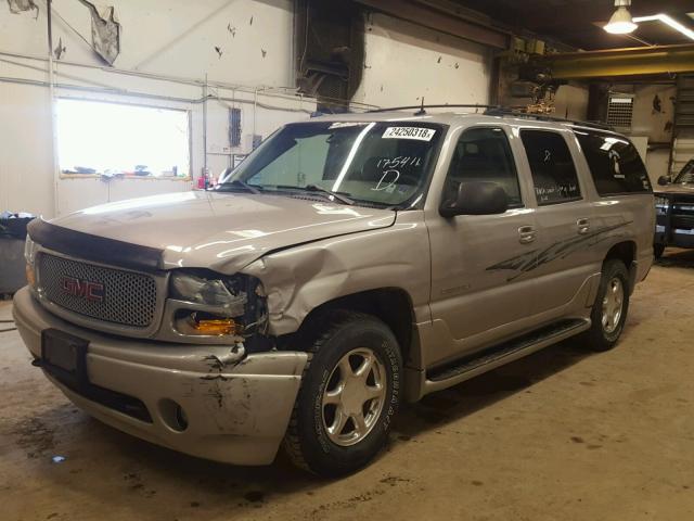 1GKFK66U84J175411 - 2004 GMC YUKON XL D SILVER photo 2