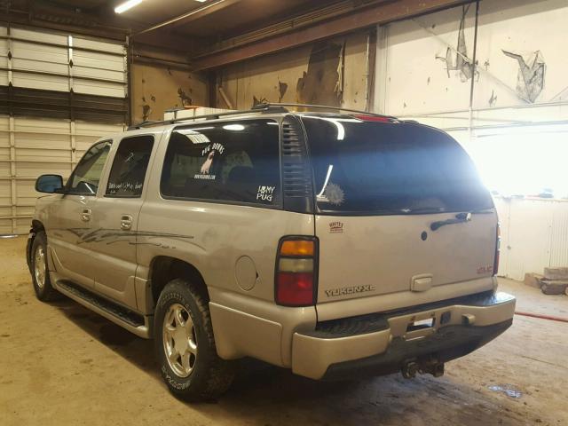 1GKFK66U84J175411 - 2004 GMC YUKON XL D SILVER photo 3