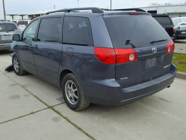 5TDZK23C68S127749 - 2008 TOYOTA SIENNA BLUE photo 3