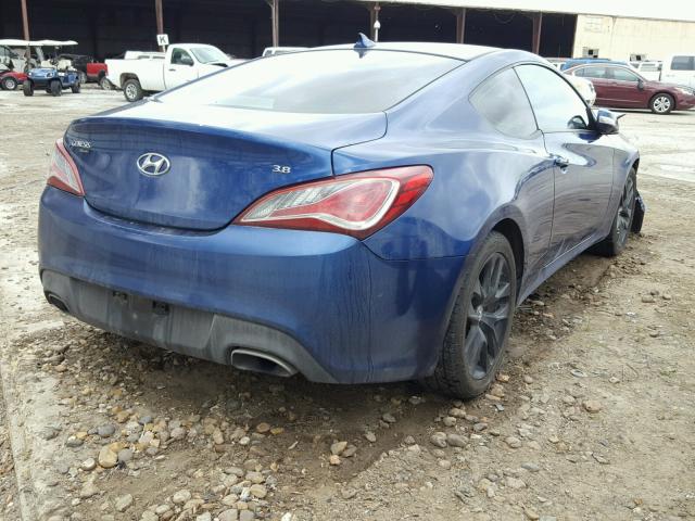 KMHHU6KJ5FU123323 - 2015 HYUNDAI GENESIS CO BLUE photo 4