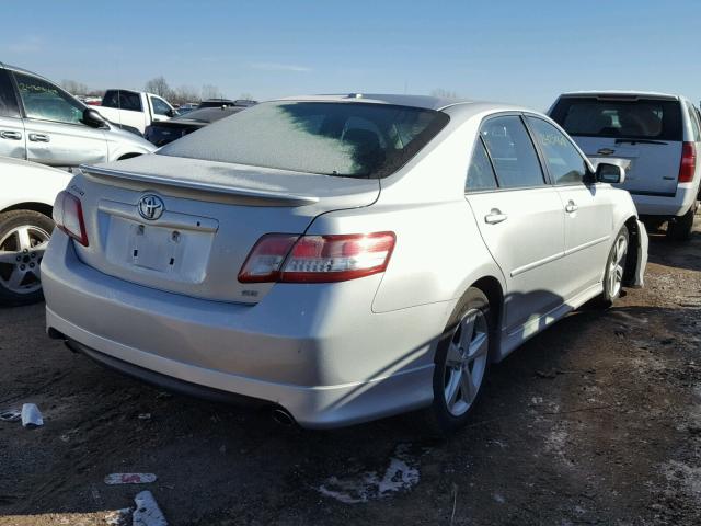 4T1BF3EK6AU515643 - 2010 TOYOTA CAMRY BASE SILVER photo 4