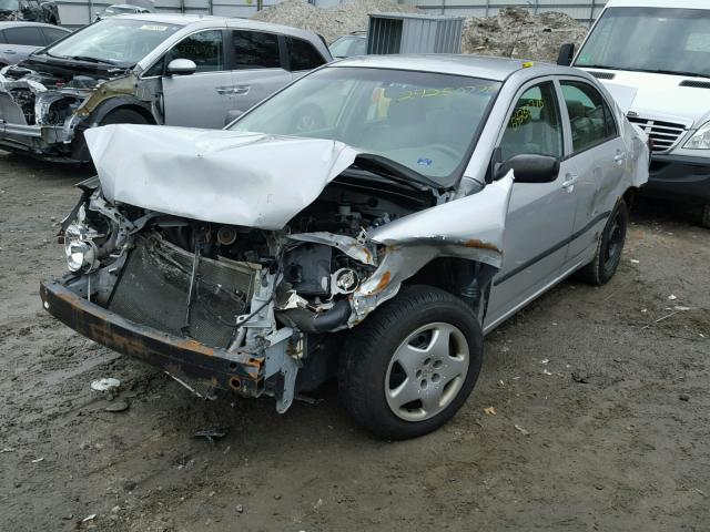 2T1BR32E45C440048 - 2005 TOYOTA COROLLA CE SILVER photo 2